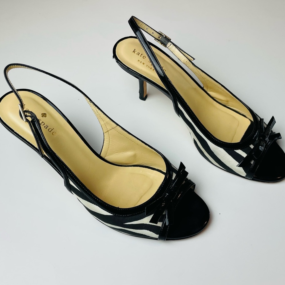Kate Spade Women's Beautiful Cute Slingback Bowtie Pump Heels Size 7.5B